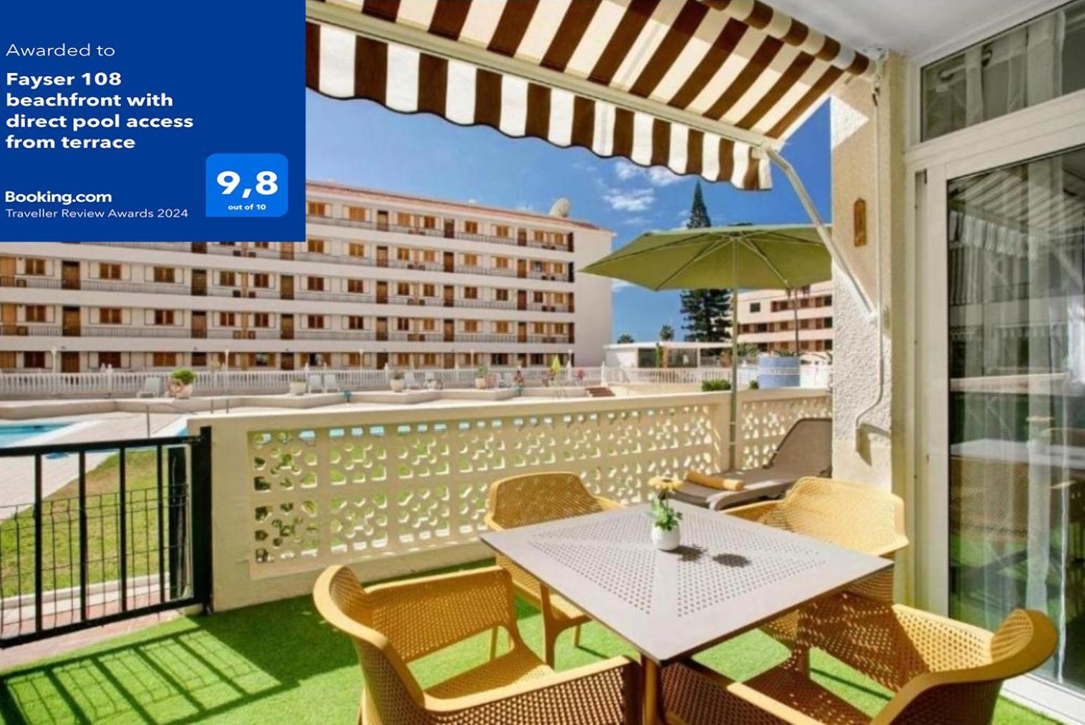 Fayser 108 Beachfront With Direct Pool Access From Terrace アロナ エクステリア 写真
